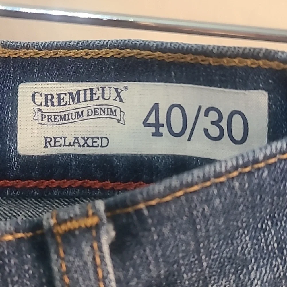 Daniel‎ Cremieux Dark Blue Straight Jeans Size 40X30 Man